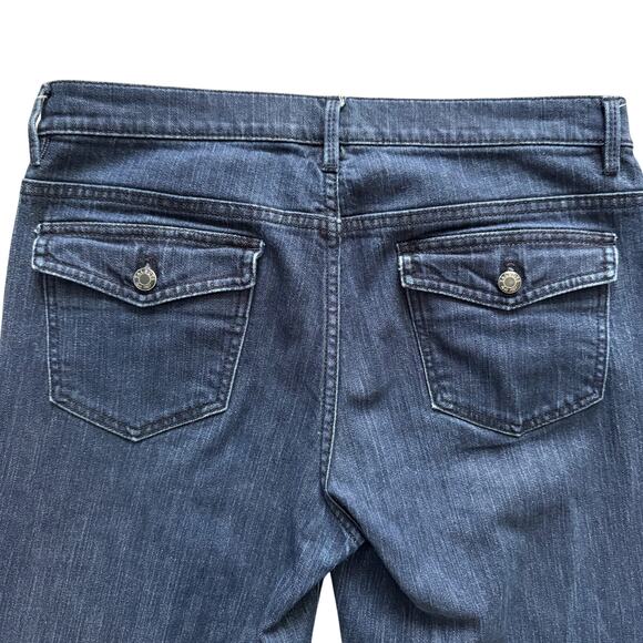 Talbots Petites Boot Jeans Women's Sz 6P Blue Preppy Mid Rise Western Country - Picture 10 of 13